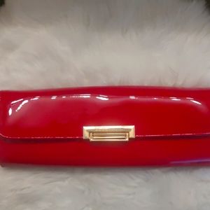 BCBG red patent clutch or crossbody